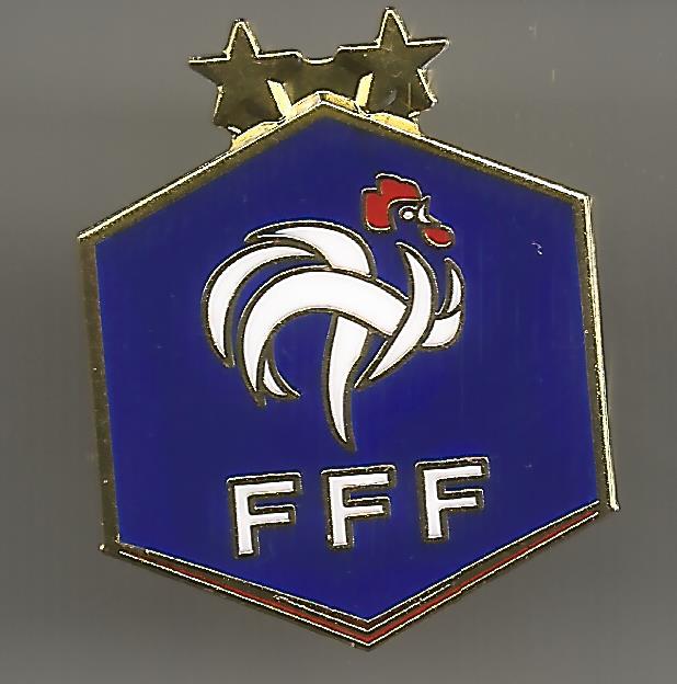 Badge Pin Football Association France 2 Stars NEW